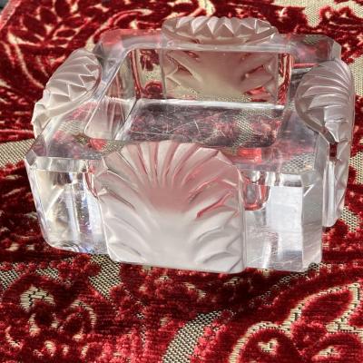 Cendrier cristal Lalique modèle Corfou France